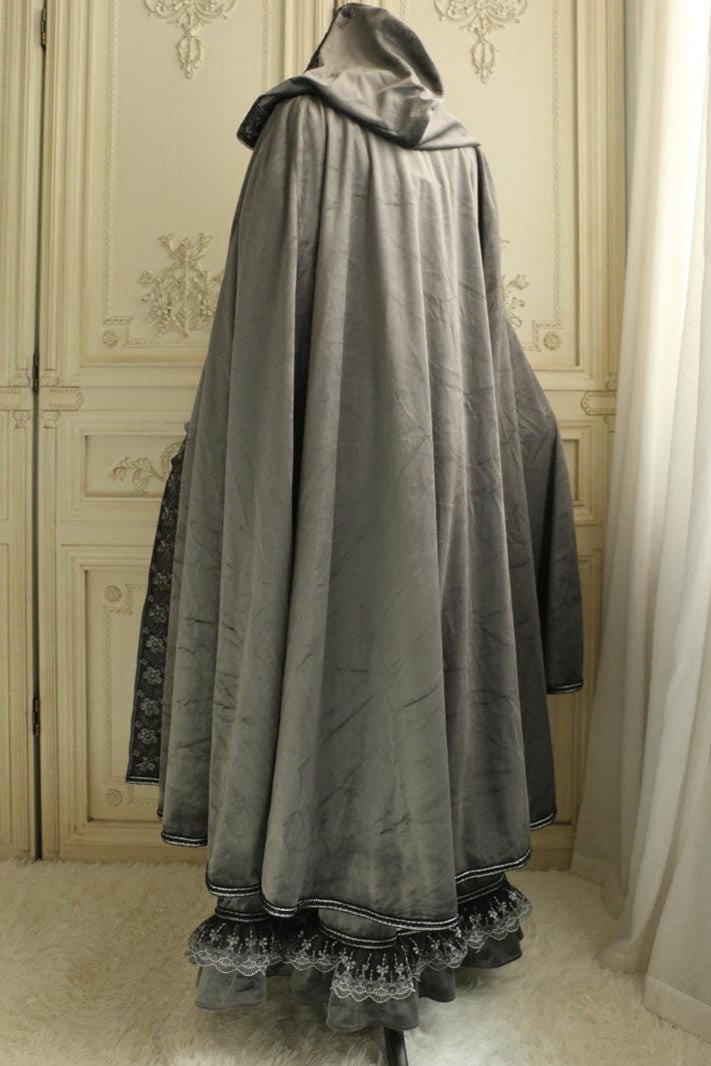 [FD original design] remarks size Claire's scepter imperial style velvet dress cloak deposit