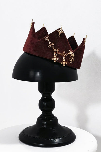 [PC original design] hunting rabbit vintage red Gothic Lolita prince crown accessories