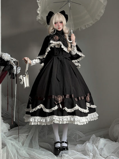 【12月23日予約締切】トワイライトレインフリルカラーロマンティックローズドレス