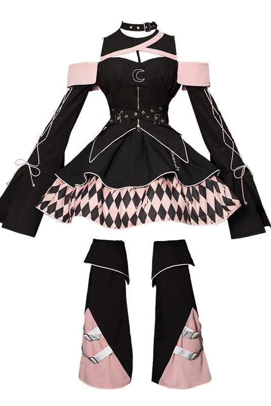 Magical Girl Combat Robertson top + flared skirt + leg warmers