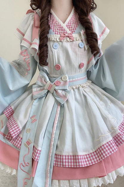 【12月6日予約締切】チャイナロリータエンブロイダリーメイドドレスセット＋ボンネット