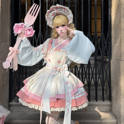 【12月6日予約締切】チャイナロリータエンブロイダリーメイドドレスセット＋ボンネット