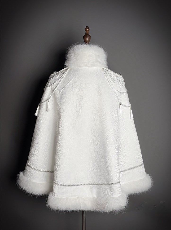 【2月23日予約締切】ドーンブレイカーゴシックミリタリーエポレットファーケープコート