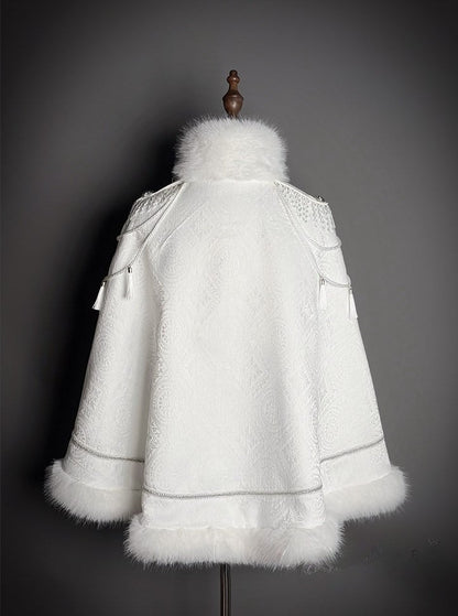 【2月23日予約締切】ドーンブレイカーゴシックミリタリーエポレットファーケープコート