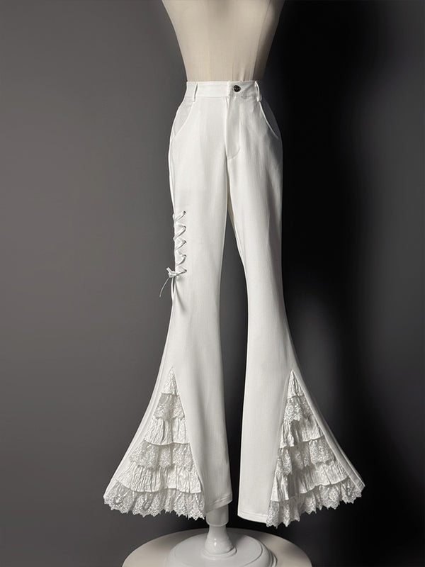 【12月28日予約締切】ダークパンクキャットラビットシリーズフレアパンツ