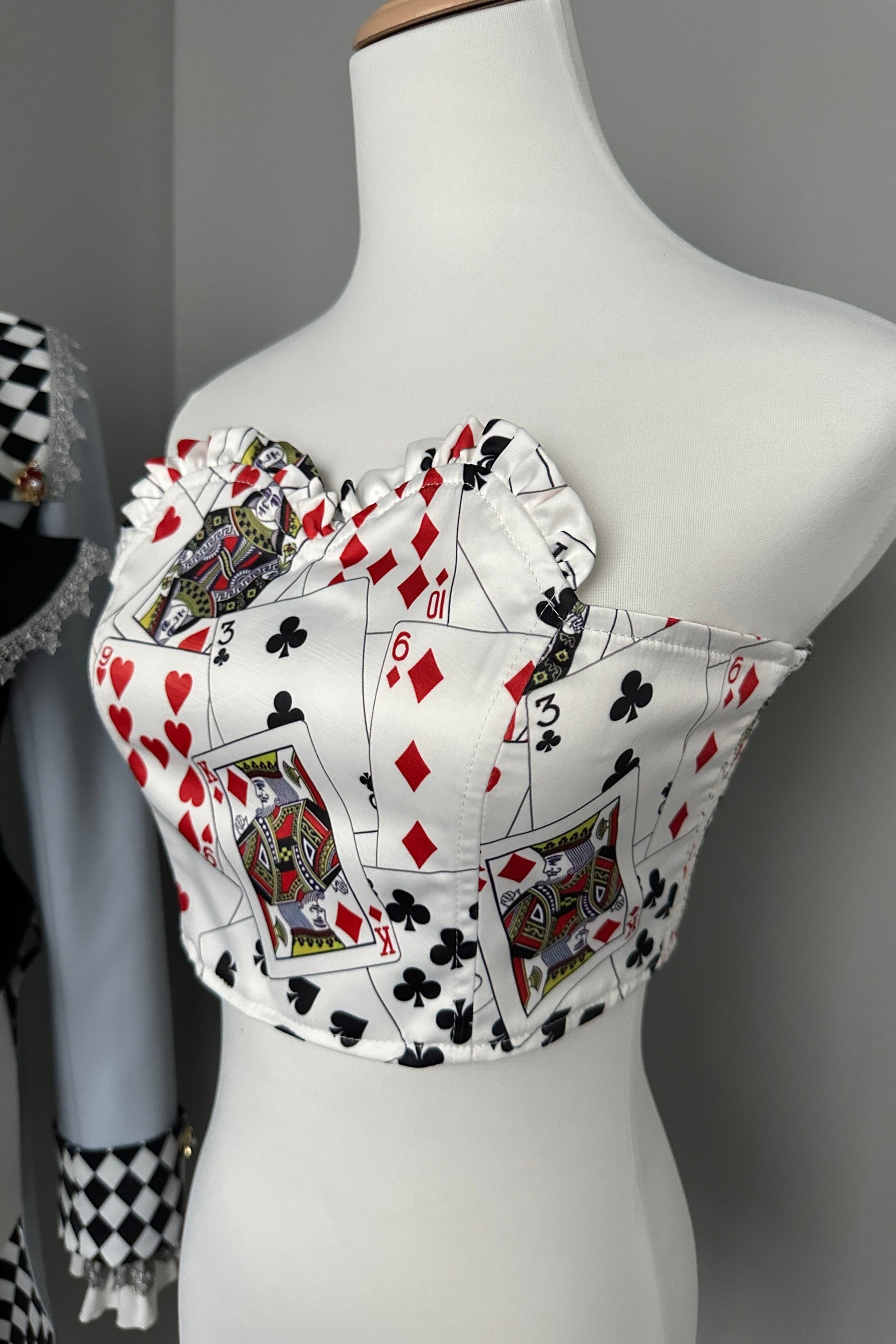 [deposit] Alice playing card bandeau stabbing print [please note size]