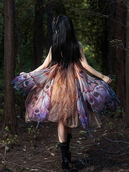 【12月16日予約締切】withered leaf butterfly2.0ゴシックロリータバタフライウイングドレスTypeA/B