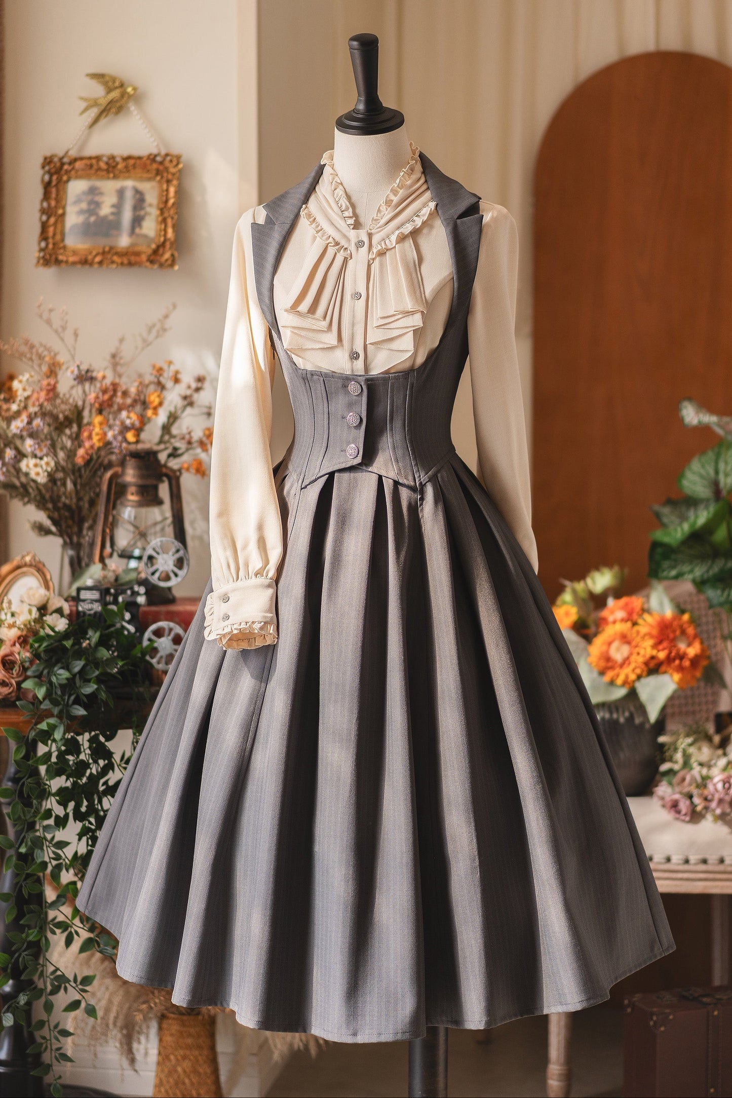 Forest Retro Elegance Blouse