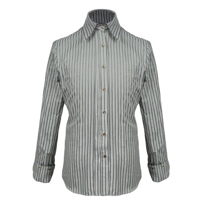 Amon Series Green Stripe Shirt