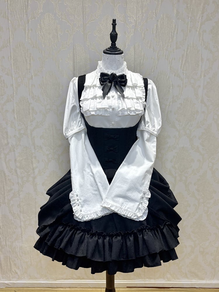 [Précommande jusqu'au 18 avril] Robe corset Lolita gothique à motif sombre et dentelle violette