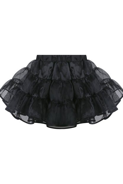 Black cat maid dot top + suspender skirt + panniers