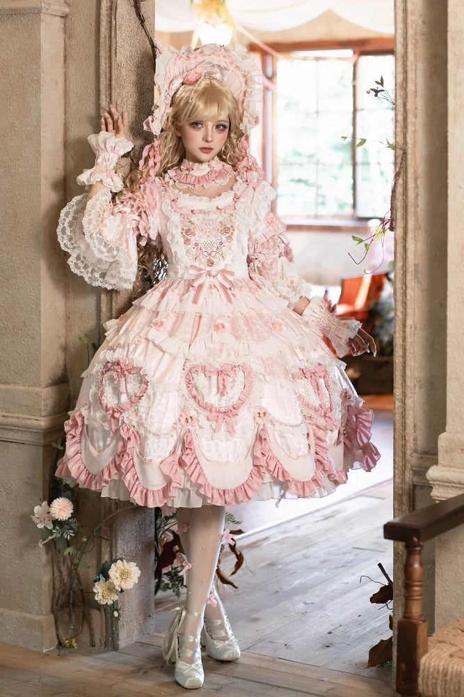 【2月22日予約締切】アンティークベリーローズロマンティックファンタジーロリータショートドレス