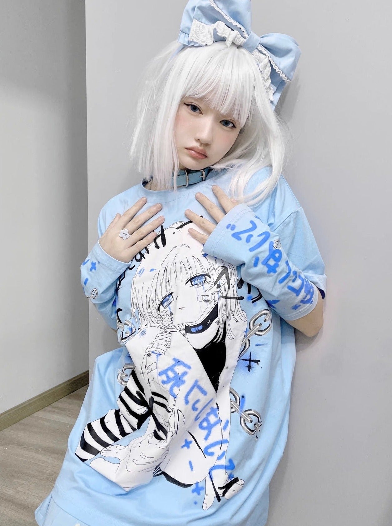 [Angel Neighborhood👼Girl Illustration Big T-shirt