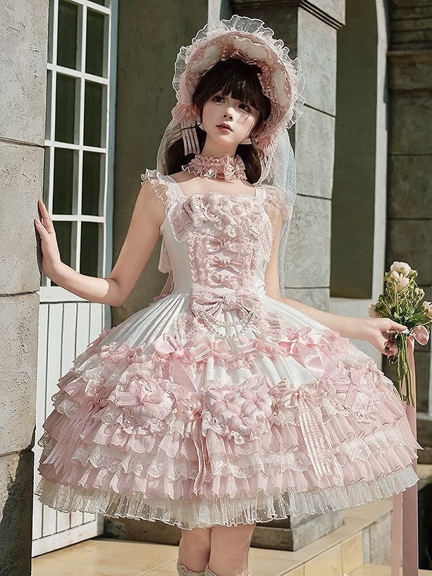 【12月26日予約締切】ピュアスイートローズファンタジーティアードロリータドレス