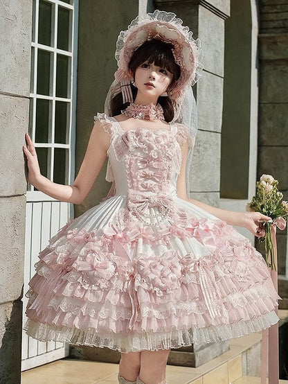 【12月26日予約締切】ピュアスイートローズファンタジーティアードロリータドレス