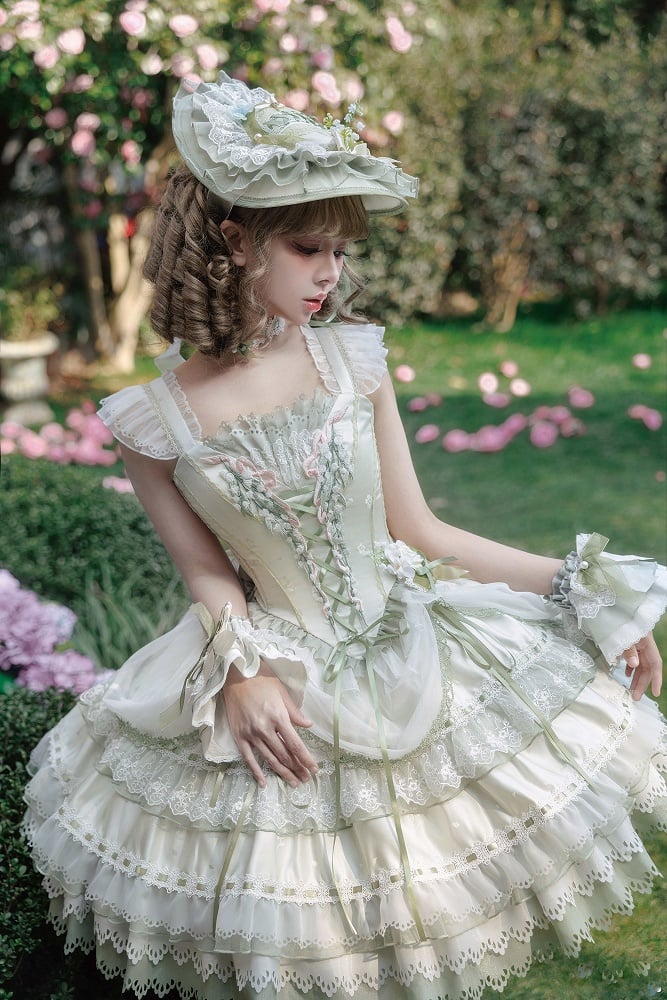 【4月5日予約締切】リリーエンブロイダリーロリータプリンセスコルセットドレス
