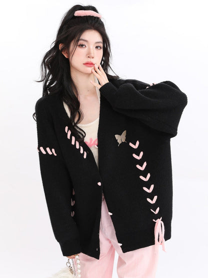 Butterfly Strap Love Cardigan