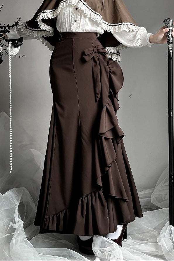 【12月23日予約締切】トワイライトレインロマンティックフリルマーメイドスカート