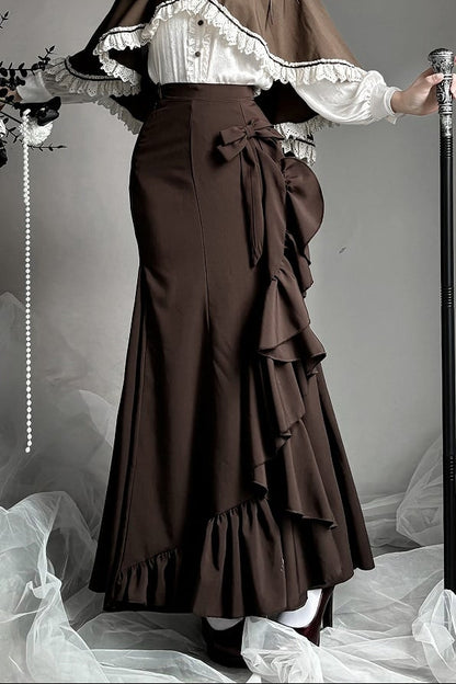 【12月23日予約締切】トワイライトレインロマンティックフリルマーメイドスカート