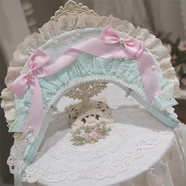 [Reserva hasta el 4 de mayo] Vestido de princesa de muñeca antigua de perlas + Capota + Tocado
