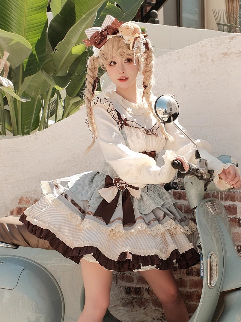 【予約商品】ミントショコラロリータチュチュスイートドレス＋リボンカチューシャ