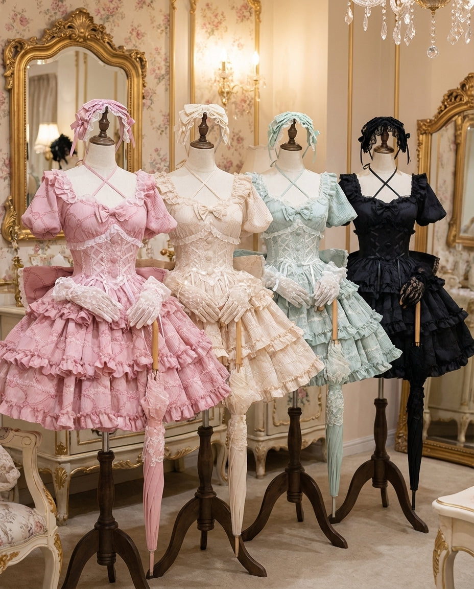 パフローズプリンセスリボンテールロリータドレス – Belchic