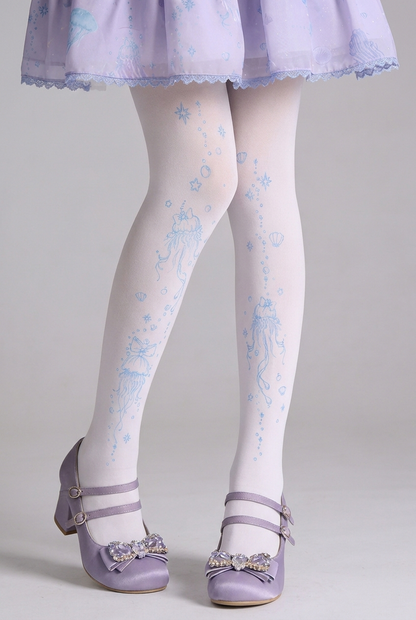 Dreamy Cute Jellyfish Lolita Tights
