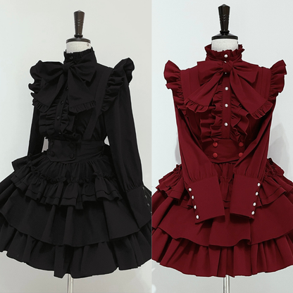 サブカルチャーダークゴシックブラウス