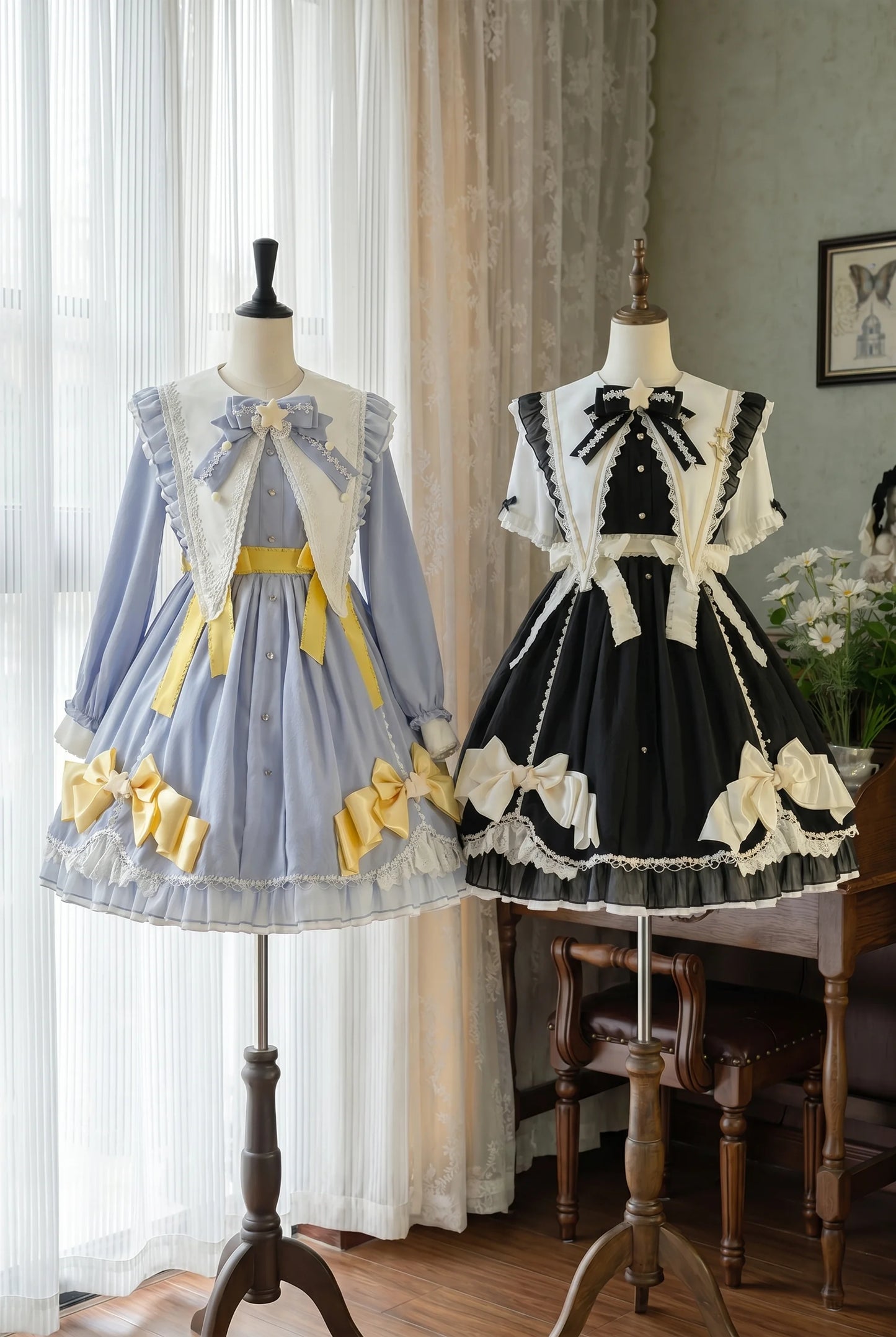 Magical Girl Sleeping Star Ribbon Lolita Dress