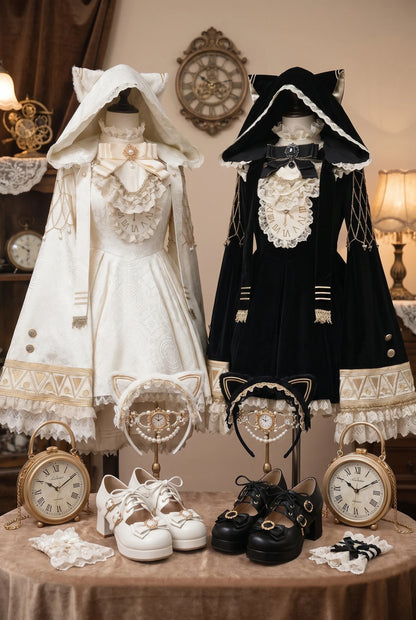 Cat Witch Platinum Series Cat Ear Magic Hat Dress Suit Full Set