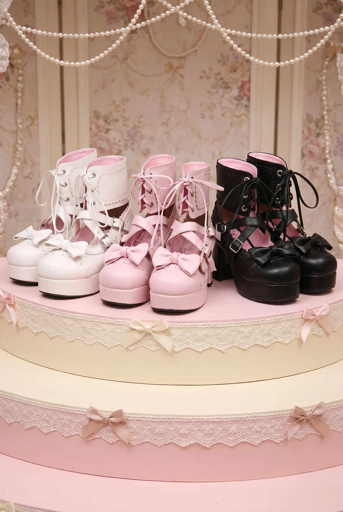 Zapatos Lolita con cordones