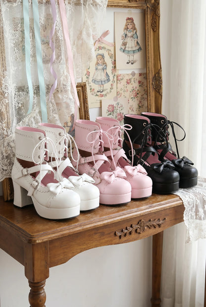 Zapatos Lolita con cordones