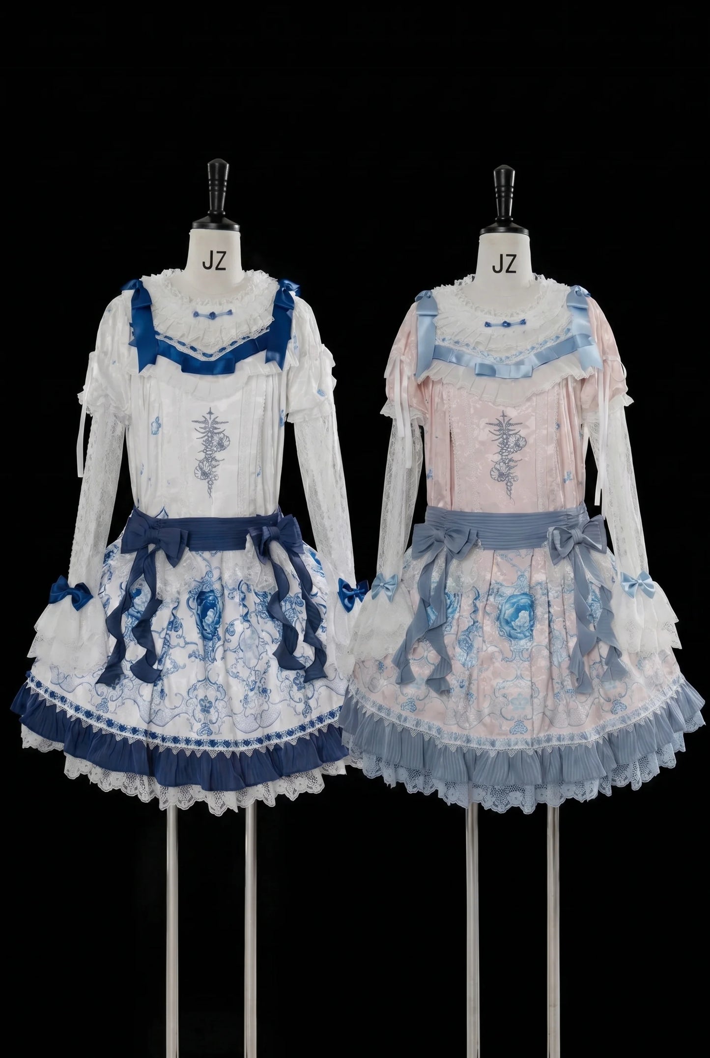 Blue and White Porcelain Lolita Dress