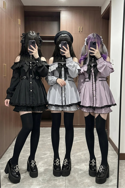 Mass-Produced Style Starlight Ruffle Dress
