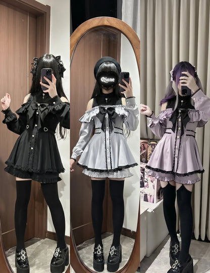 Mass-Produced Style Starlight Ruffle Dress