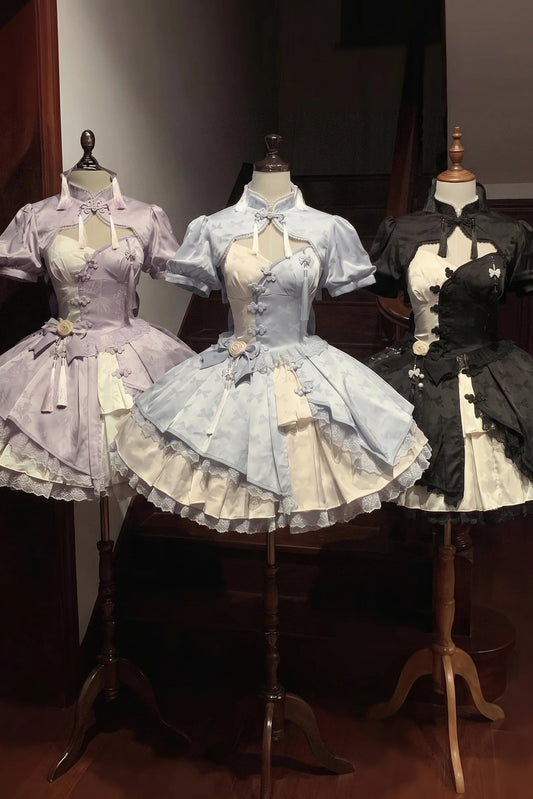 Chinese-Style Smoky Lolita Dress