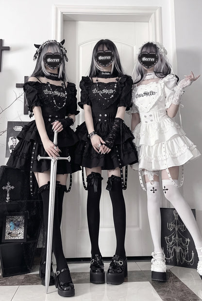 Subculture Gothic Print Dress
