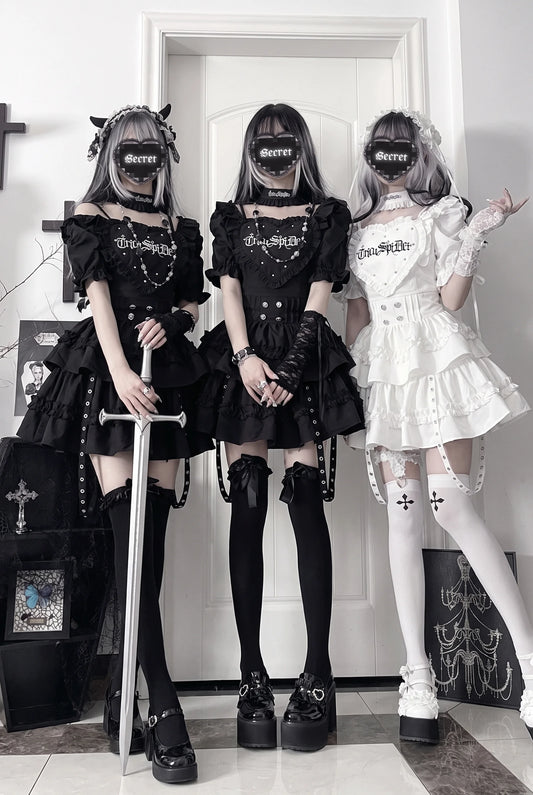 Subculture Gothic Print Dress