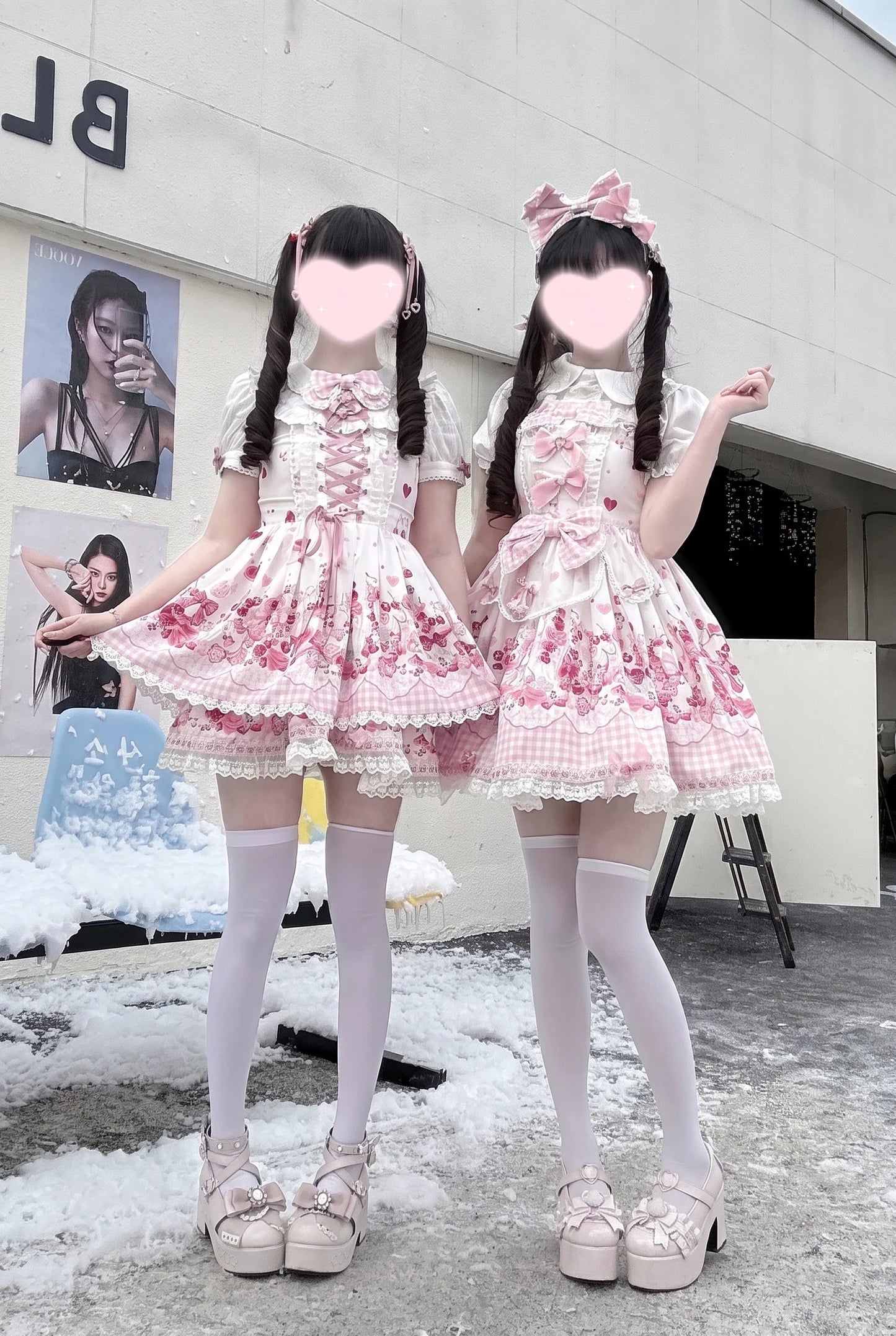 Cherry Bunny Lolita Skirt+Top