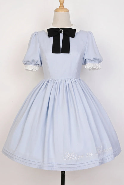 Wonderland Alice Short Sleeve One-Piece Dress