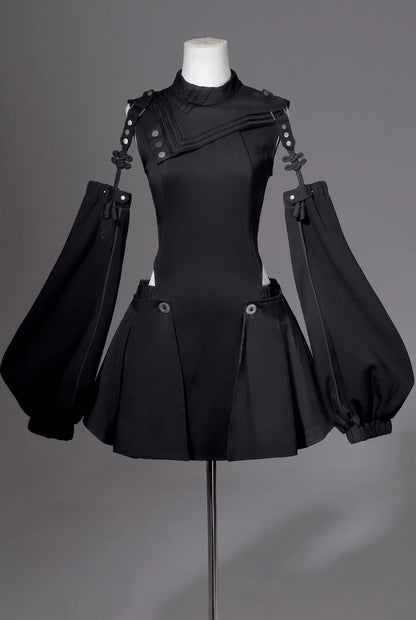 Dark Tactical Prince Dress and Pants Set