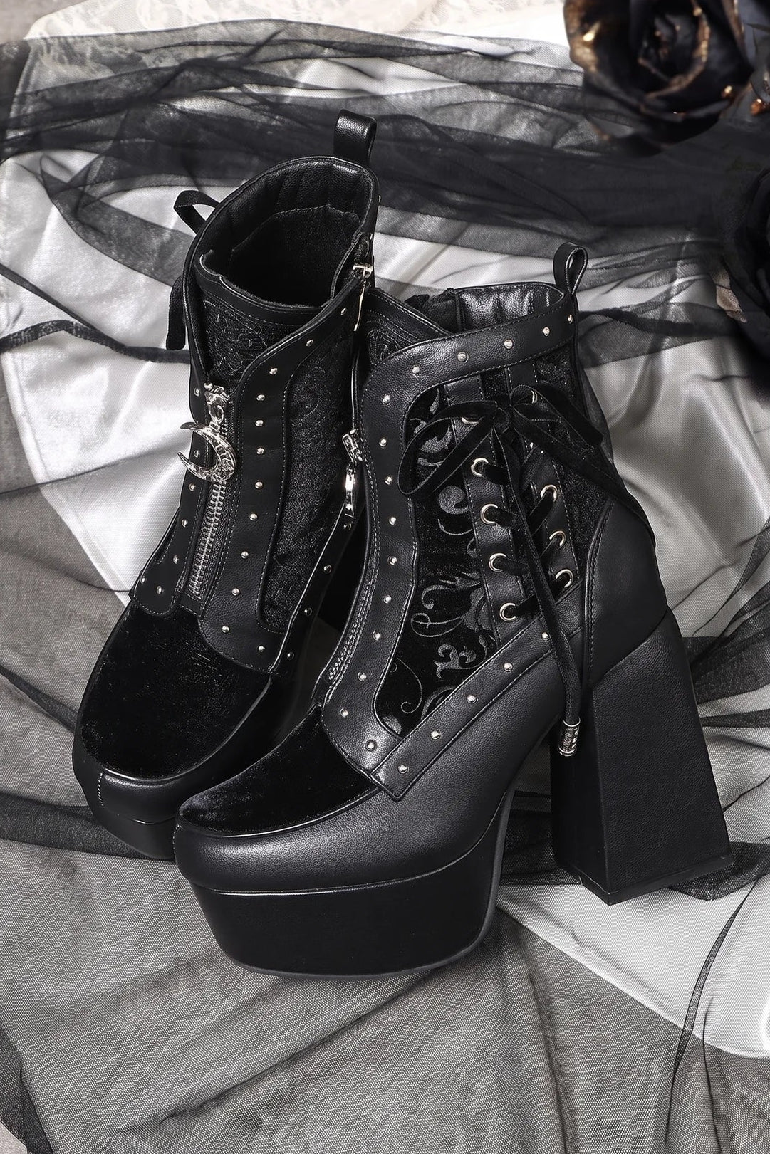 Gothic Platform Ankle Boots