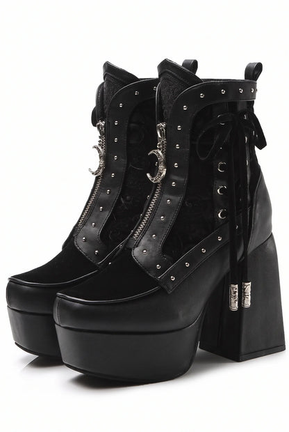 Gothic Platform Ankle Boots