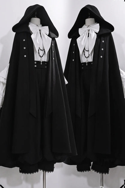 Elegant Oversized Cape Shirt and Trousers Set-Up