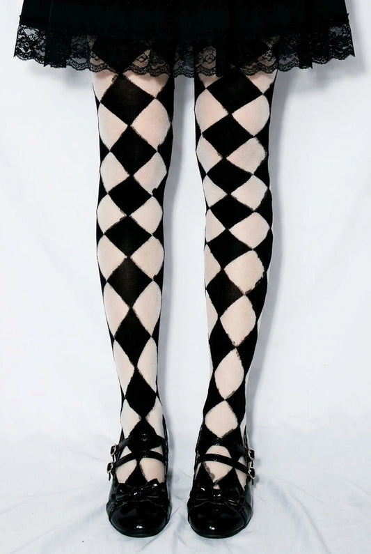 Diamond Pattern Lolita Socks
