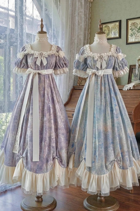 [Order Deadline: December 30] Sun and Moon Poem Oil Paint Elegant Rose Dress Complete Set