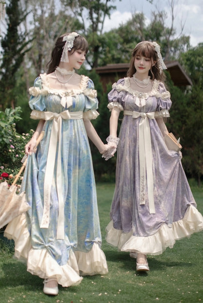 [Order Deadline: December 30] Sun and Moon Poem Oil Paint Elegant Rose Dress Complete Set