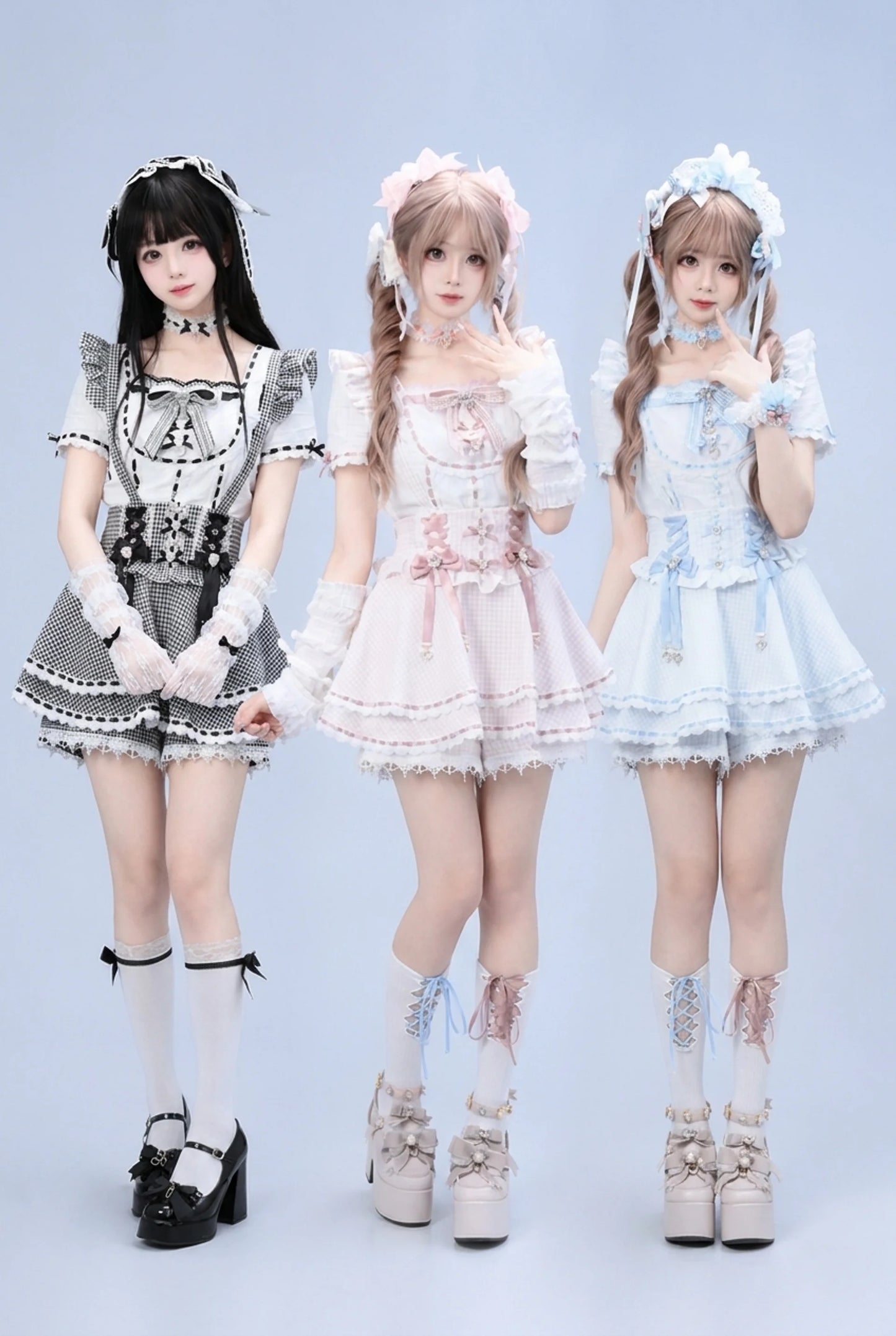 [Pre-order Item] Doll Girly Ryousangata Top + Skirt