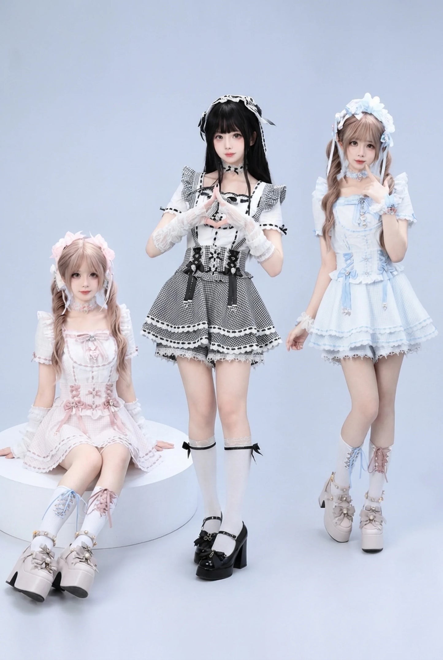 [Pre-order Item] Doll Girly Ryousangata Top + Skirt