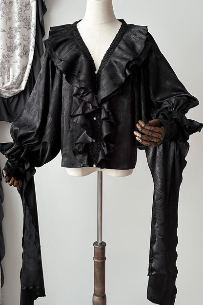Oracle V-Neck Batwing Blouse